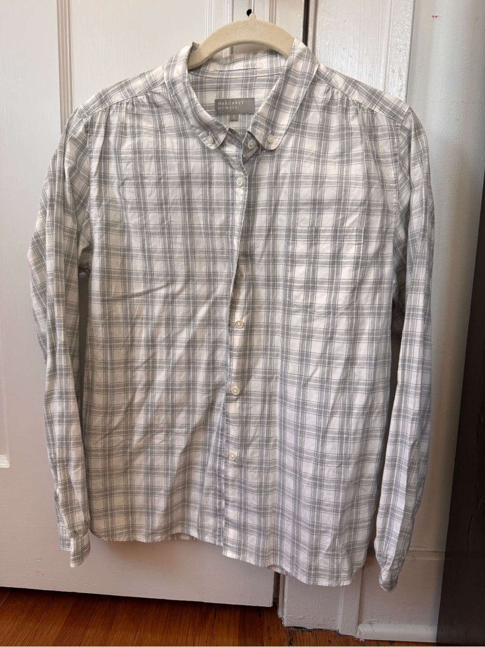 Margaret Howell plaid button down US S  ll